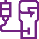 Vector Icon of a blood bag and IV